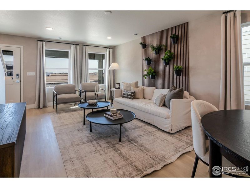 Furnished interior view inside a new home in Prairie Song Cottages, Windsor (Image 5).