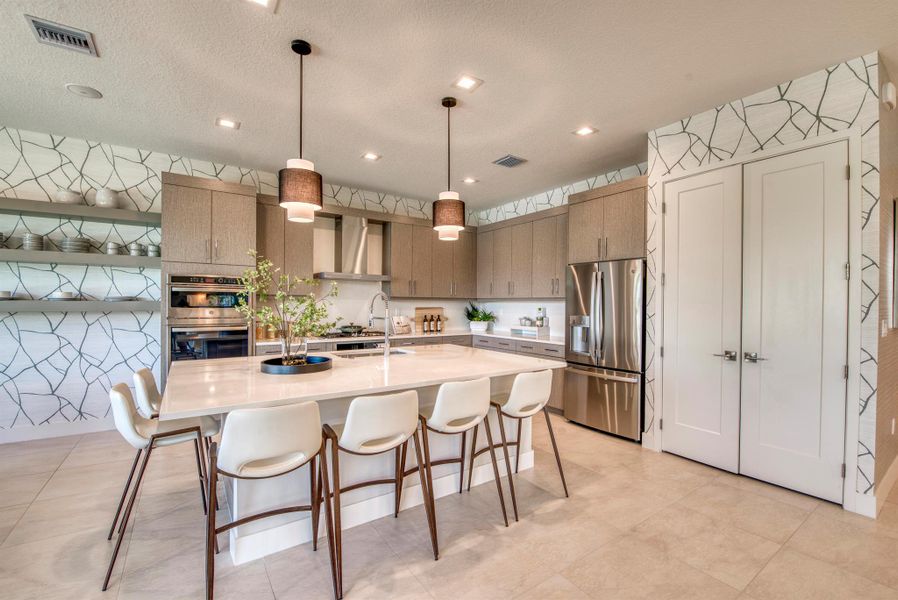 Furnished interior view inside a new home in Apex at Avenir, Palm Beach Gardens (Image 30).