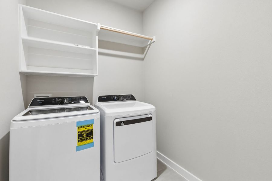 Utility Room in the Winters home plan by Trophy Signature Homes – REPRESENTATIVE PHOTO