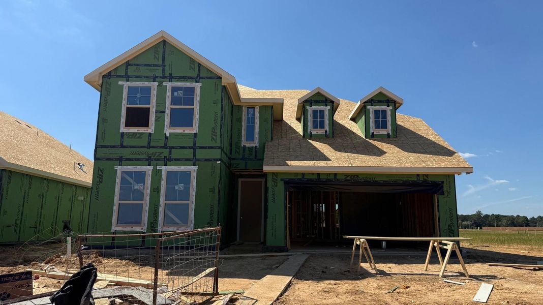 Actual home under construction Actual home under construction