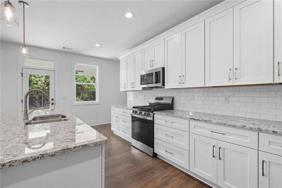 Furnished interior view inside a new home in , Hiram (Image 9).