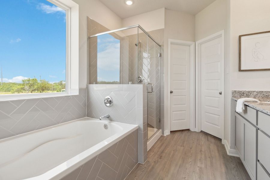 Virtually staged representation of the floor plan. Actual home features, colors, and details may vary.