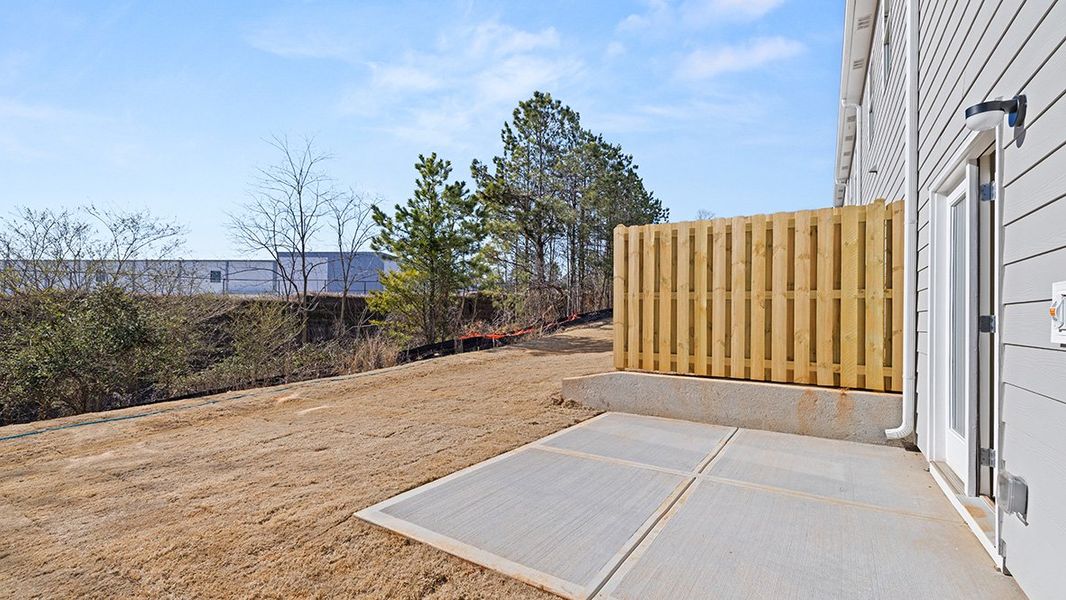 Exterior details and patio area of a home in Hughes Court, Dawsonville (Image 1). Exterior details and patio area of a home in Hughes Court, Dawsonville (Image 1).