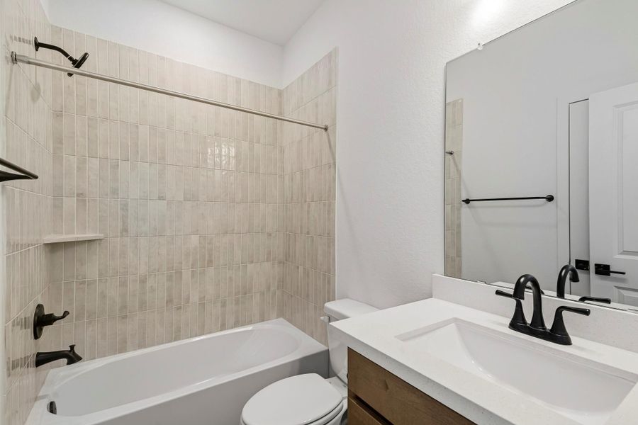 Furnished interior view inside a new home in Bridgeland 45', 50', 70', Cypress (Image 6).