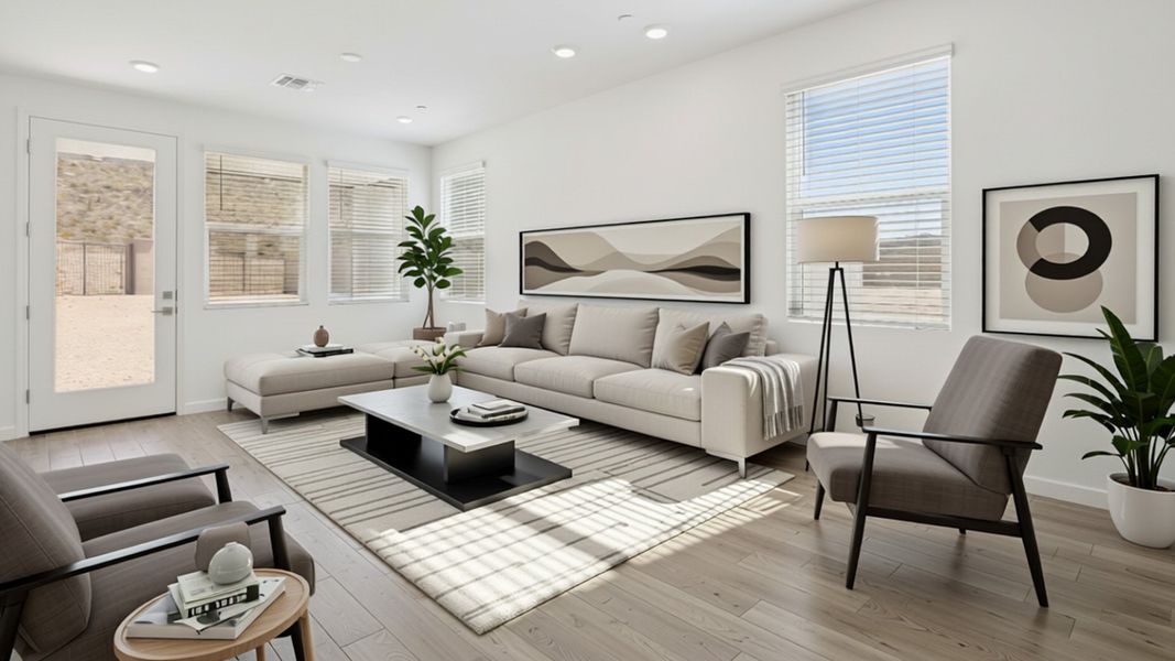 Furnished interior view inside a new home in The Buttes at Mystic, Peoria (Image 7).