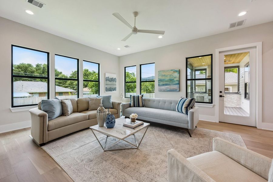 Furnished interior view inside a new home in , Houston (Image 17). Furnished interior view inside a new home in , Houston (Image 17).