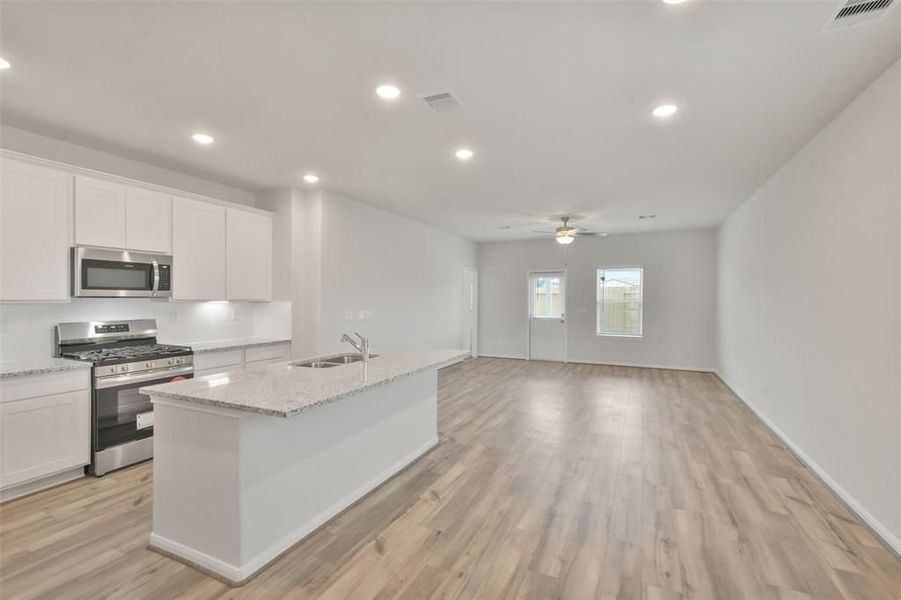 Furnished interior view inside a new home in Lakes at Black Oak, Magnolia (Image 6).