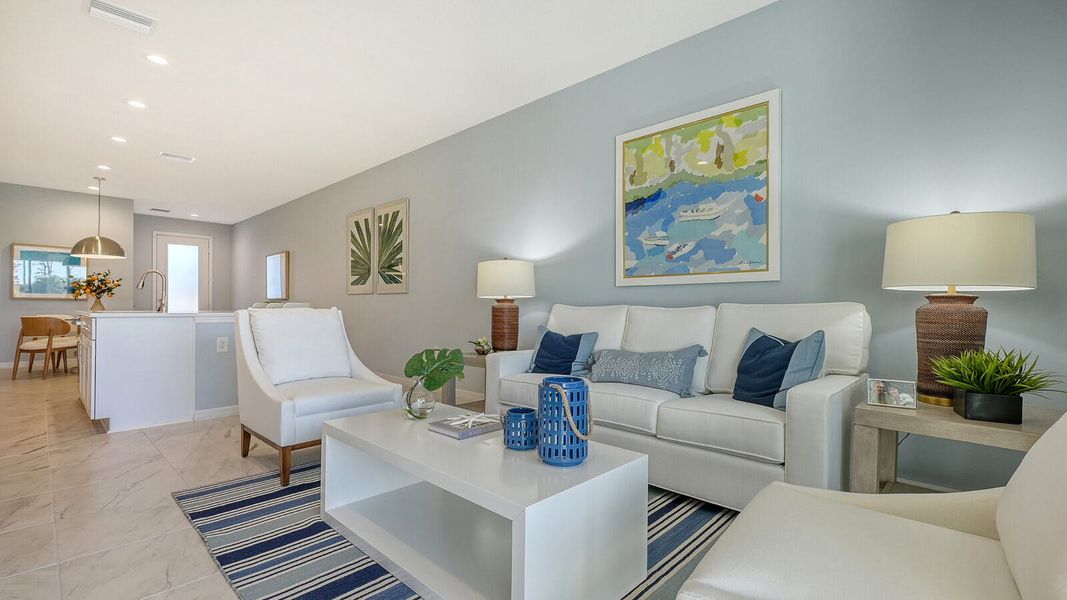 Furnished interior view inside a new home in Grand Park Real Estate and Homes for Sale in Sarasota, FL - Neal Communities, Sarasota (Image 11).