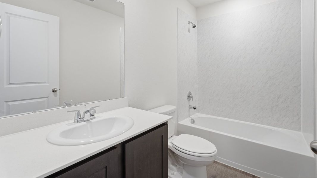 Representative furnished interior of a home built from the Santiago by D.R. Horton in Arbor Trails South, Princeton (Image 8).