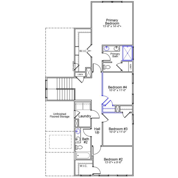 2D floor plan layout of this home in Landmark Commons, Boiling Springs, SC (Image 3). 2D floor plan layout of this home in Landmark Commons, Boiling Springs, SC (Image 3).