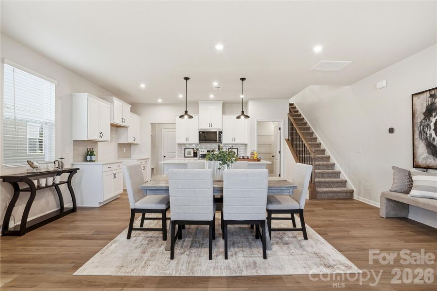 Furnished interior view inside a new home in The Townes at Cheyney, Charlotte (Image 6).