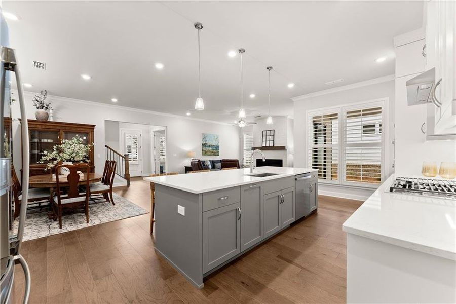 Furnished interior view inside a new home in Promenade at Sawnee Village, Cumming (Image 18).