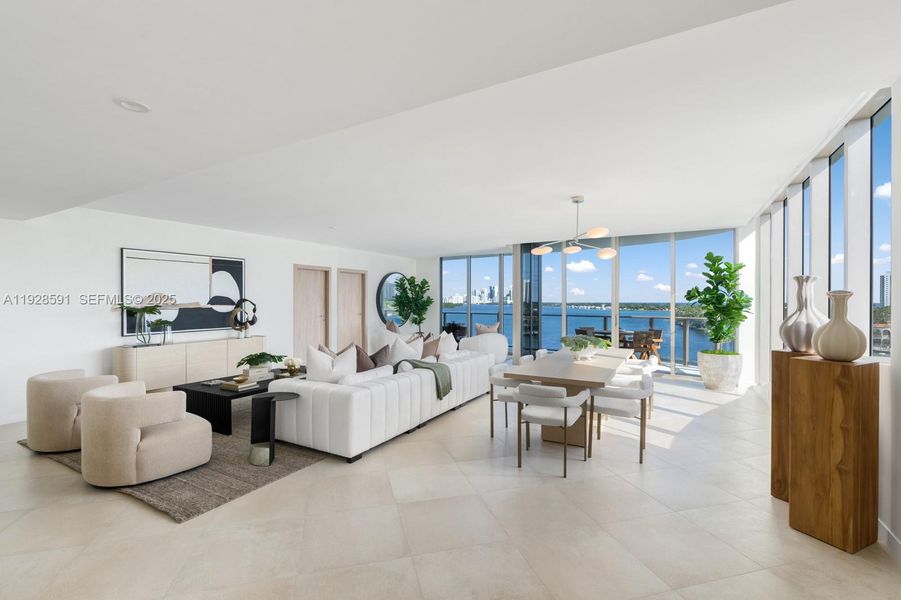 Furnished interior view inside a new home in , Bay Harbor Islands (Image 13). Furnished interior view inside a new home in , Bay Harbor Islands (Image 13).