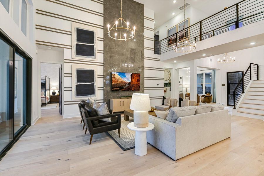 Furnished interior view inside a new home in , Driftwood (Image 5).