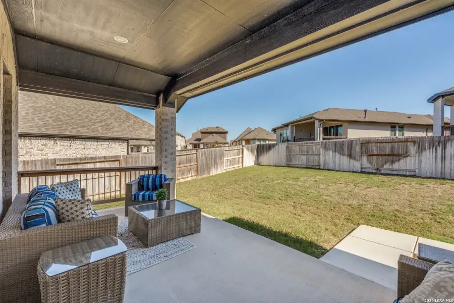Exterior details and patio area of a home in Veramendi, New Braunfels (Image 3).