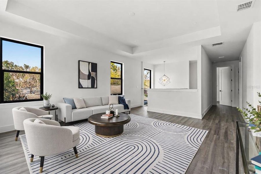 Furnished interior view inside a new home in , Orlando (Image 39).