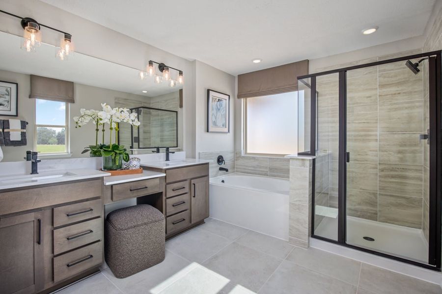 Representative furnished interior of a home built from the 2382 by KB Home in Saddlebrook Preserve, Beasley (Image 14).