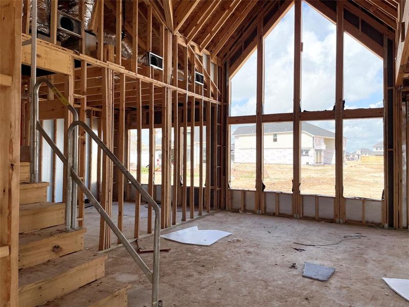 Family Room Wall of Windows!