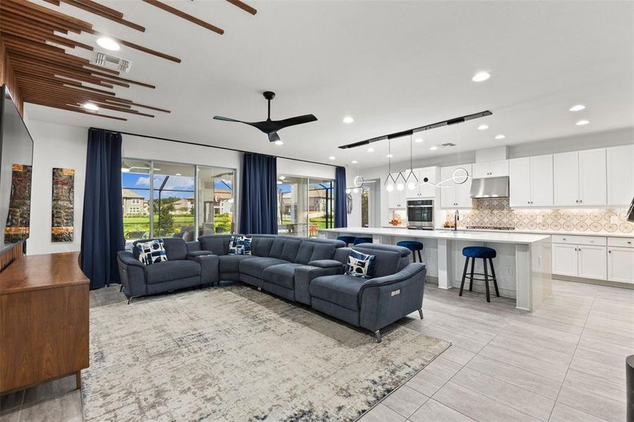 Furnished interior view inside a new home in , Wesley Chapel (Image 17). Furnished interior view inside a new home in , Wesley Chapel (Image 17).