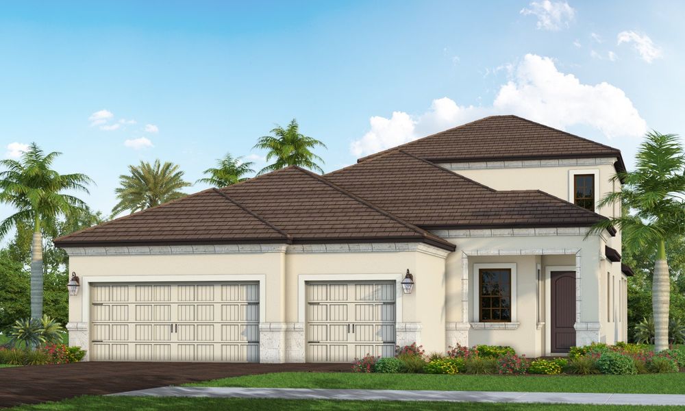 Representative exterior photo of a completed home built from the Ocean Front by Neal Communities in Vistera of Venice, Venice, FL (Image 2).