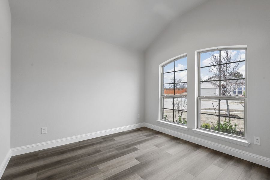 Representative unfurnished interior of a home built from the Devin by Cheldan Homes in Sunset Ridge, Keene (Image 21). Representative unfurnished interior of a home built from the Devin by Cheldan Homes in Sunset Ridge, Keene (Image 21).