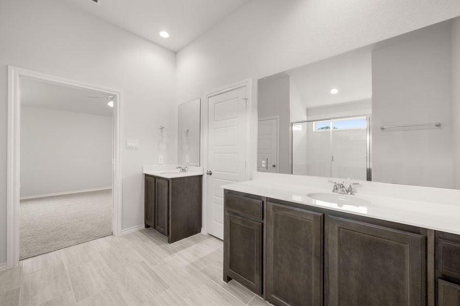 Front exterior of a new home in Stone Eagle, Azle, TX, highlighting curb appeal (Image 26). Front exterior of a new home in Stone Eagle, Azle, TX, highlighting curb appeal (Image 26).