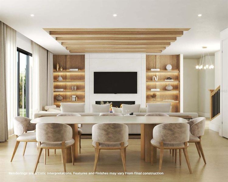 Furnished interior view inside a new home in Windermere, Windermere (Image 10).