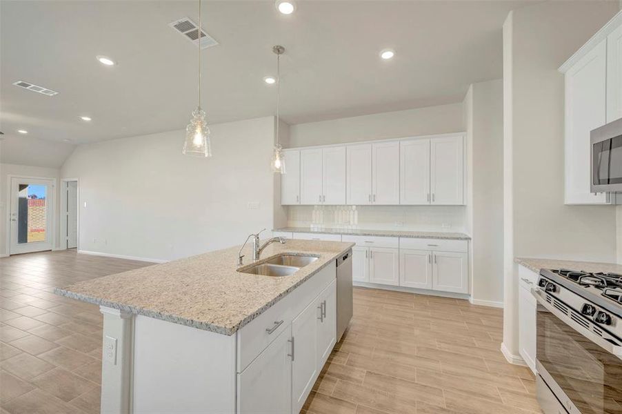 Furnished interior view inside a new home in The Preserve, Justin (Image 14).