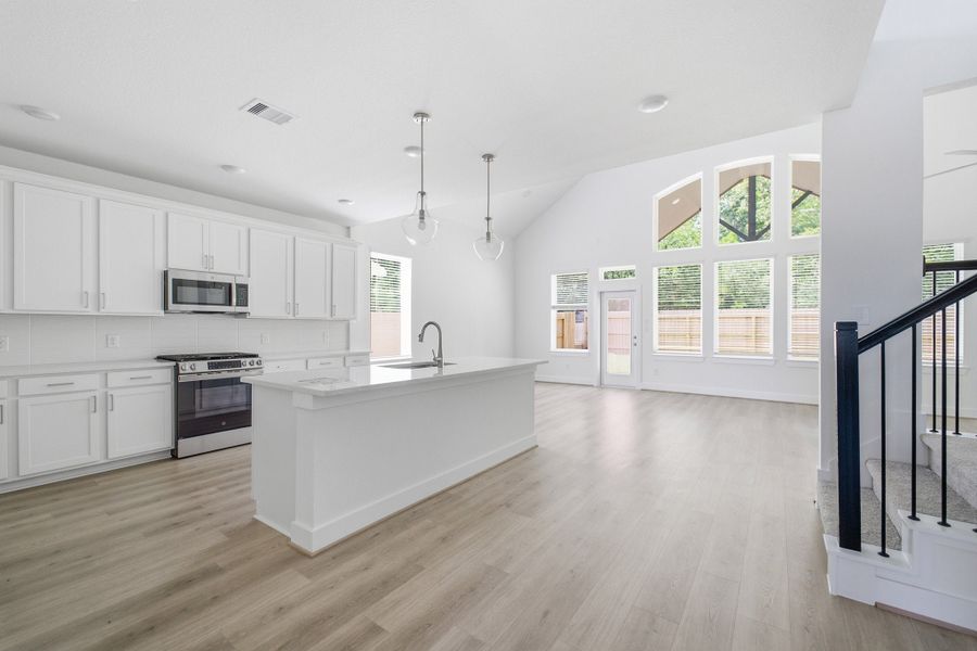 Furnished interior view inside a new home in Sundance Cove, Crosby (Image 8).
