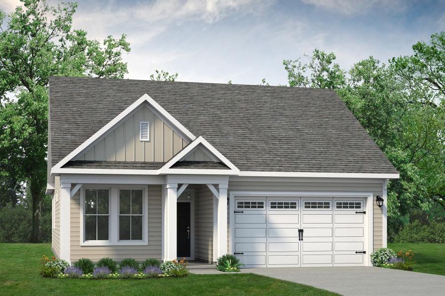 Representative exterior photo of a completed home built from the The Kiawah by Chesapeake Homes in Heritage Park at Longs, Longs, SC (Image 9).