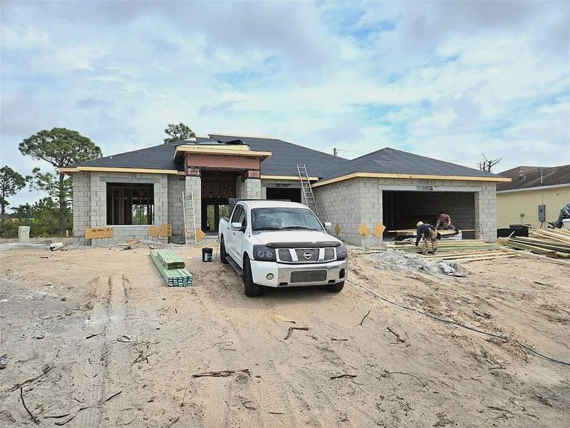 In-progress construction of a new home in Gulf Cove, Port Charlotte, FL (Image 34). In-progress construction of a new home in Gulf Cove, Port Charlotte, FL (Image 34).