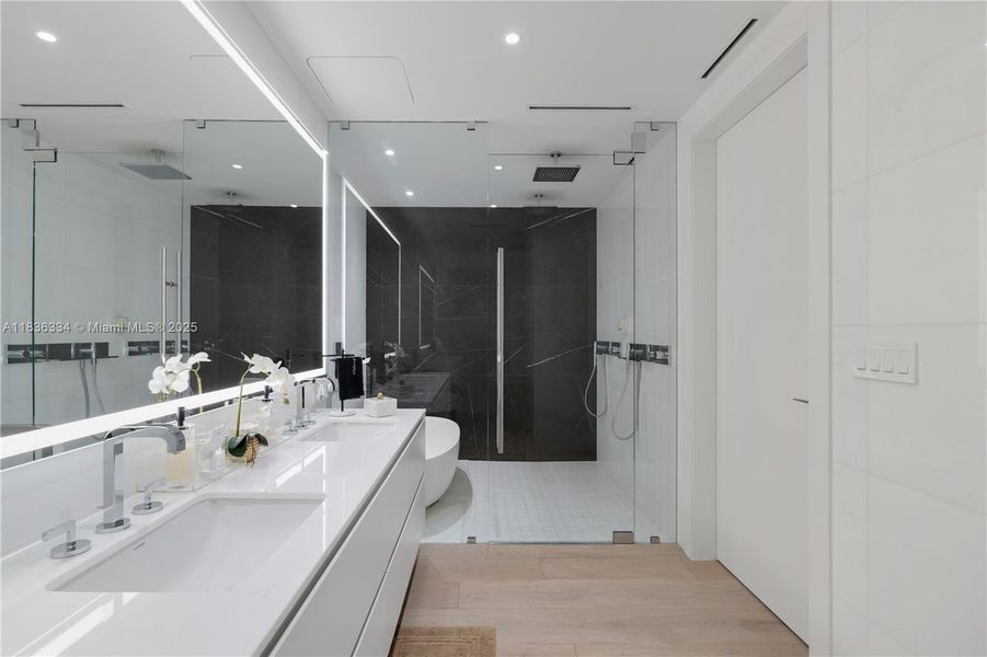 Furnished interior view inside a new home in Aston Martin Residences, Miami (Image 9).