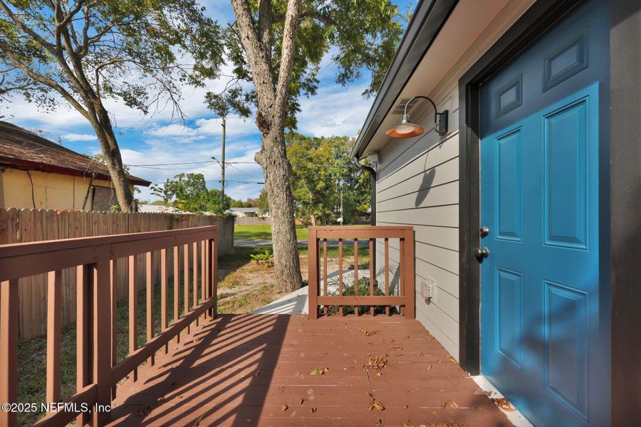 Exterior details and patio area of a home in , Jacksonville (Image 27). Exterior details and patio area of a home in , Jacksonville (Image 27).