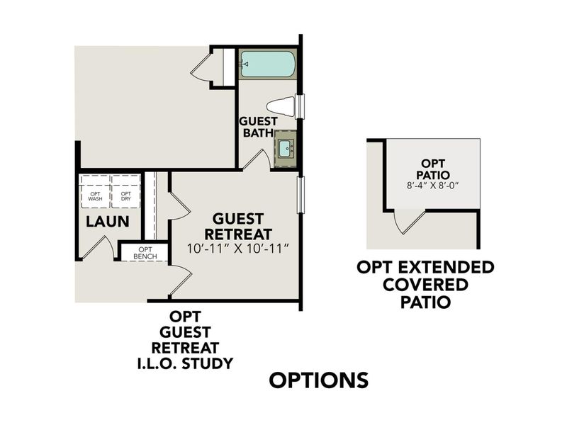 2D floor plan layout for the The Daphne I by Davidson Homes LLC in Royal Crest, San Antonio, TX (Image 4). 2D floor plan layout for the The Daphne I by Davidson Homes LLC in Royal Crest, San Antonio, TX (Image 4).
