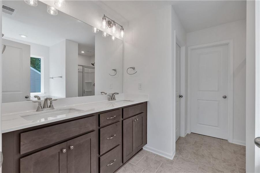 Furnished interior view inside a new home in The Overlook at Factory Shoals, Mableton (Image 12).