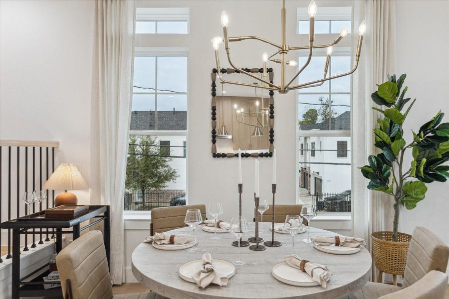 Elegant dining space ideal for entertaining guests Elegant dining space ideal for entertaining guests