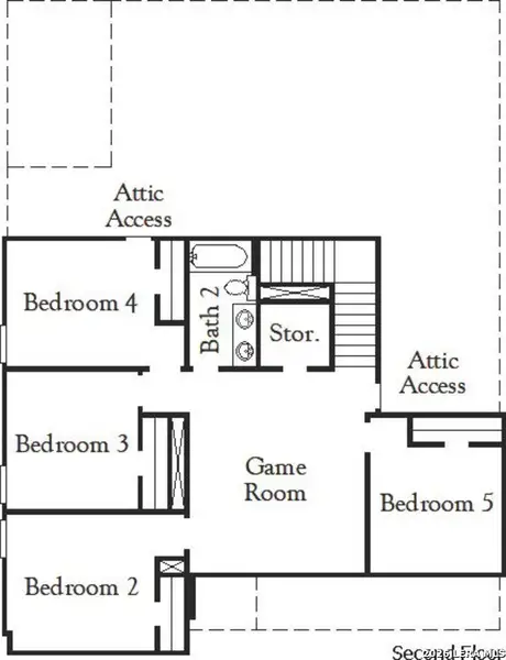 2D floor plan layout of this home in Garden Grove, San Antonio, TX (Image 3).