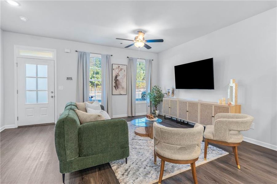 Furnished interior view inside a new home in , Lawrenceville (Image 3).
