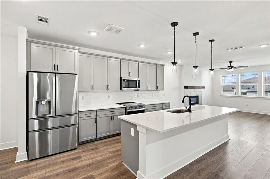Furnished interior view inside a new home in , Cumming (Image 13).