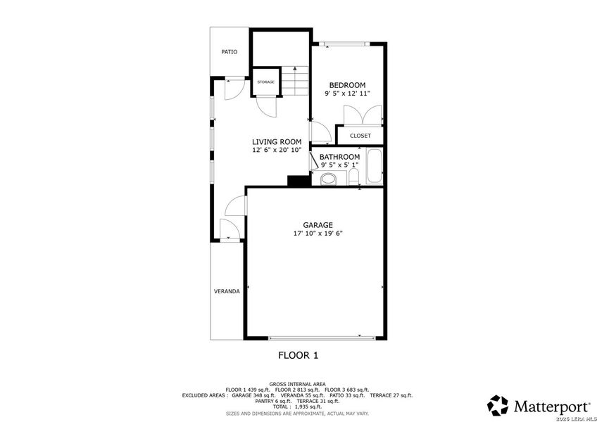 2D floor plan layout of this home in , Austin, TX (Image 7).