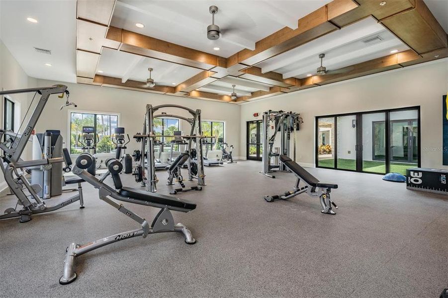 Clubhouse fitness room