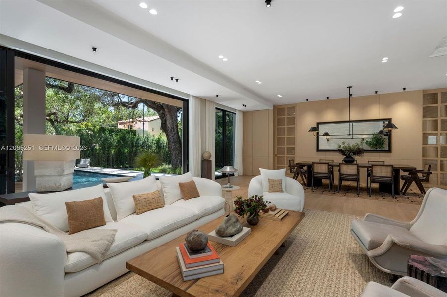 Furnished interior view inside a new home in , Coral Gables (Image 18). Furnished interior view inside a new home in , Coral Gables (Image 18).