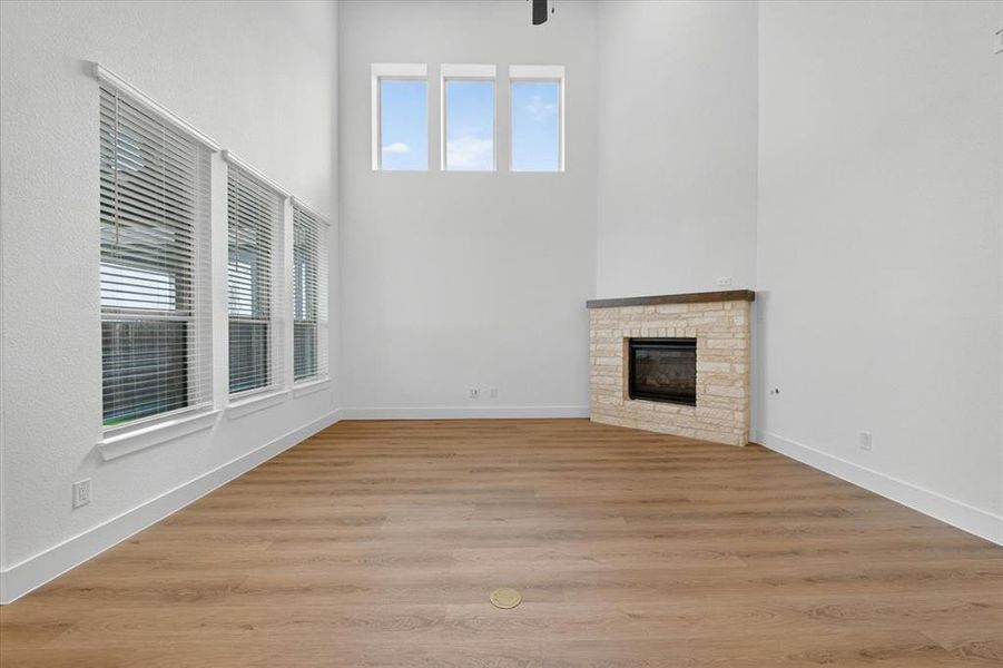 Spacious, unfurnished interior of a new home in Wildflower Ranch, Dish (Image 23). Spacious, unfurnished interior of a new home in Wildflower Ranch, Dish (Image 23).