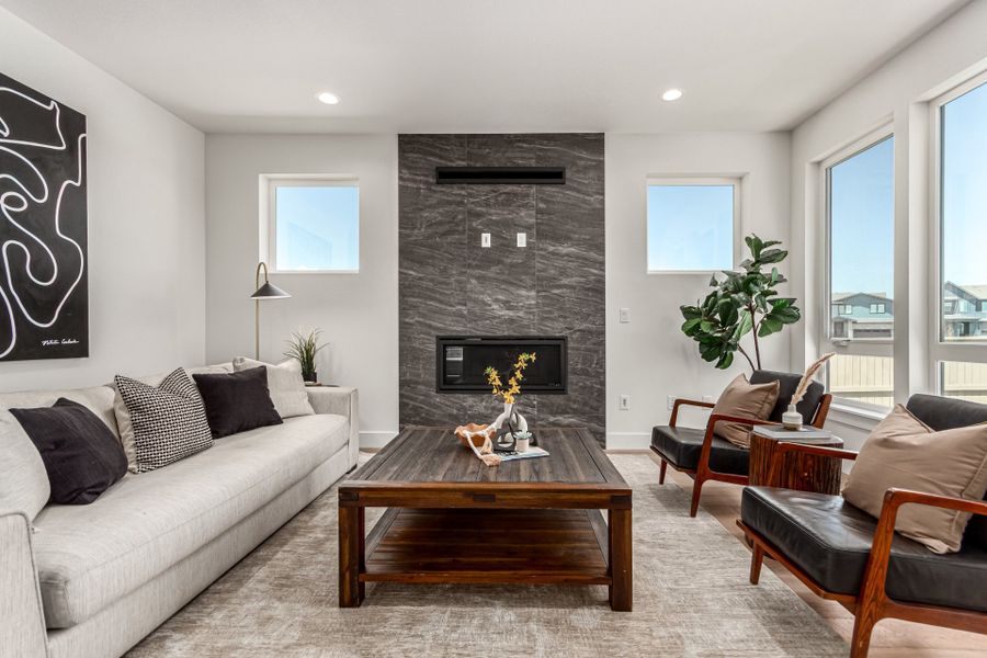 Furnished interior view inside a new home in West Grange, Longmont (Image 8).