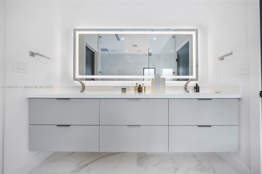 Furnished interior view inside a new home in , Miami (Image 25).