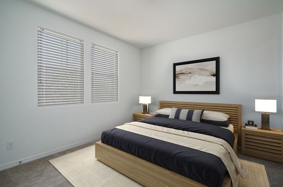 Representative furnished interior of a home built from the Willow by William Ryan Homes in The Grove at El Cidro, Goodyear (Image 8). Representative furnished interior of a home built from the Willow by William Ryan Homes in The Grove at El Cidro, Goodyear (Image 8).