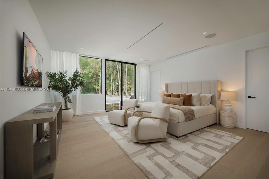 Furnished interior view inside a new home in , Miami (Image 12).