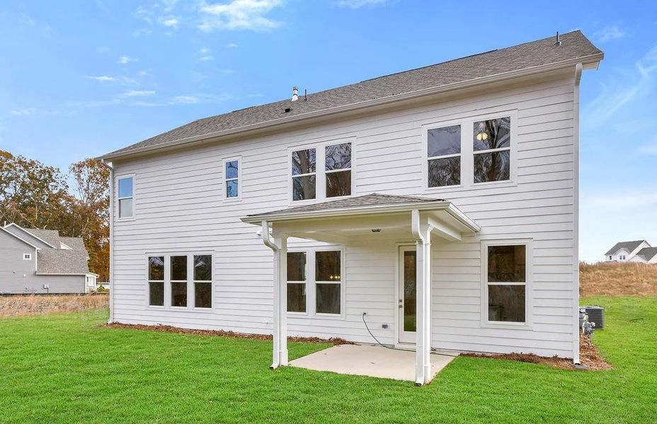Exterior details and patio area of a home in Maddox Landing, Hoschton (Image 4).