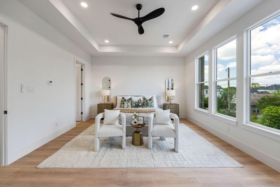 Furnished interior view inside a new home in , Houston (Image 10).