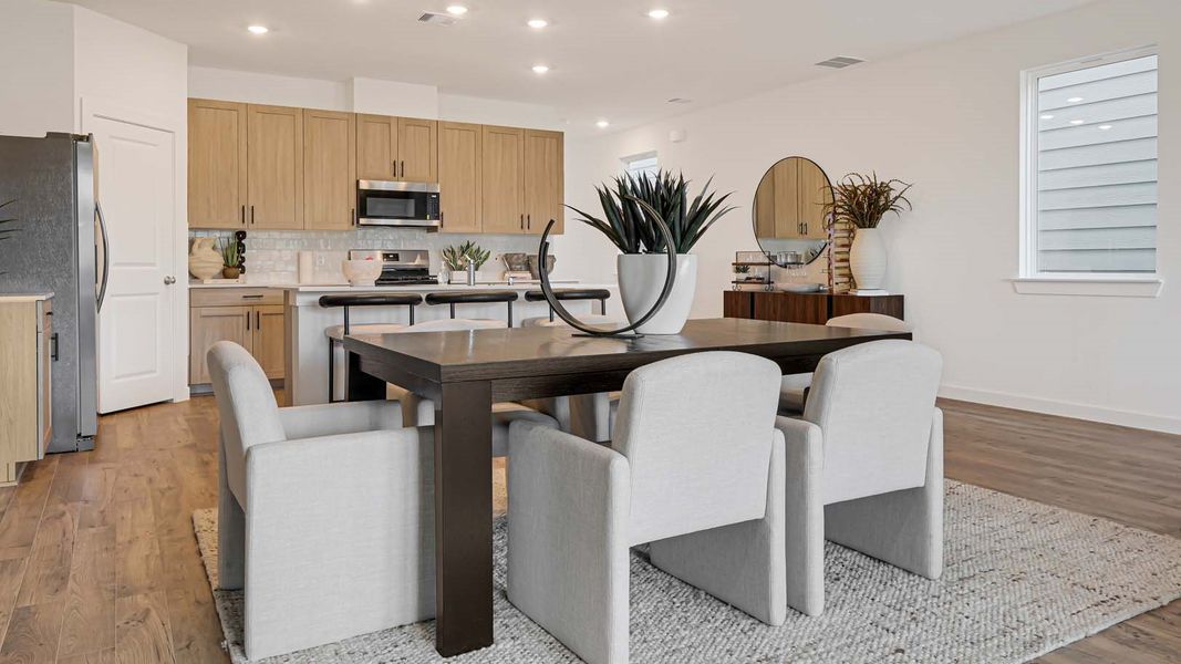 Furnished interior view inside a new home in Villarosa at Tamarron, Katy (Image 7).